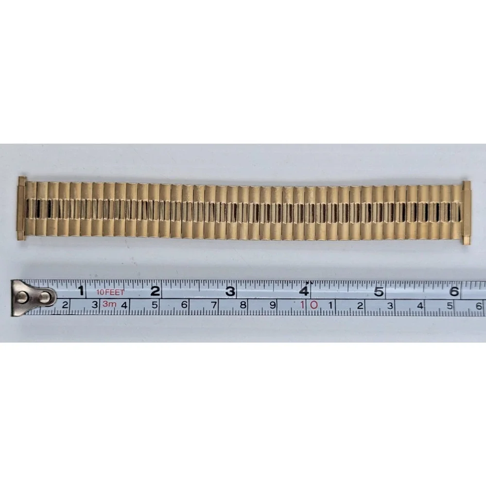 Speidel Gold Twist O Flex Stainless Steel Mens Watch Band